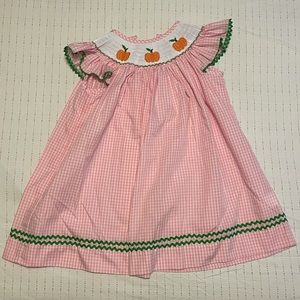 Stellybelly Pumpkin Smocked Dress